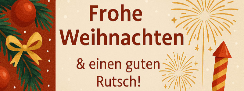 Erreichbarkeiten zu Weihnachten und zum Jahreswechsel